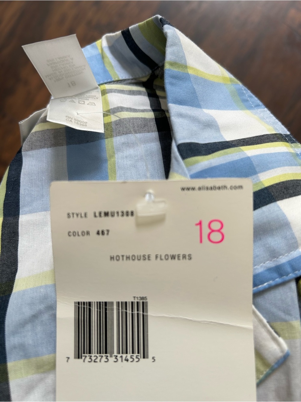 Elizabeth by Liz Claiborne, Women Plaid Shirt - Picture 7 of 13